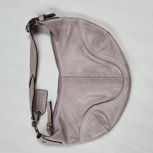 Coach Hobo Leather Shoulder Bag in Lilac
